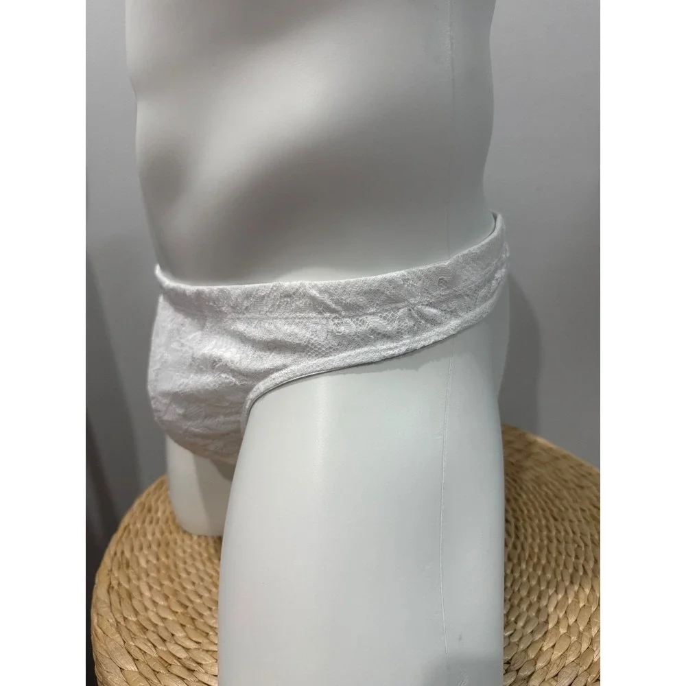 Cosabella Never Say Never White Lace G-String Luxury Italian Intimates L